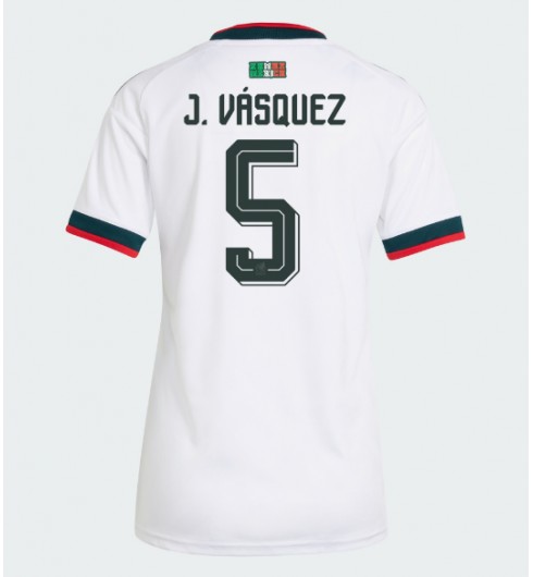 Mexiko Johan Vasquez #5 Venkovní Dres pro Dámské MS 2026 Krátký Rukáv Mexiko Johan Vasquez #5 Venkovní Dres pro Dámské MS 2026 Krátký Rukáv
